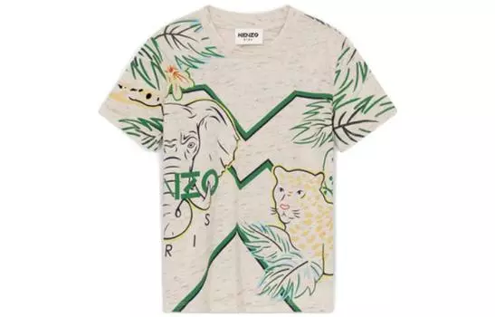Футболка детская Kenzo, бежевый