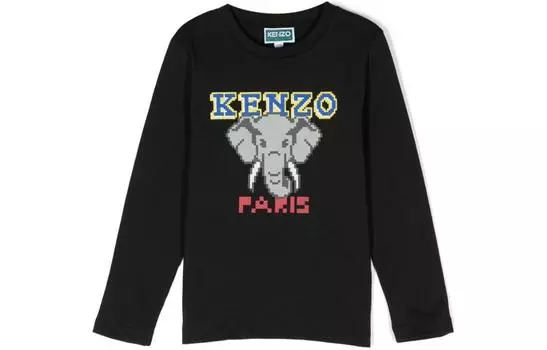 KENZO Детская футболка, цвет Black
