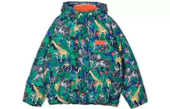 KENZO Детские куртки, цвет зеленый