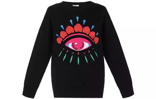 Свитер детский Kenzo кашемировый, черный