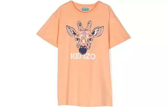 KENZO Детское детское платье, цвет апельсин
