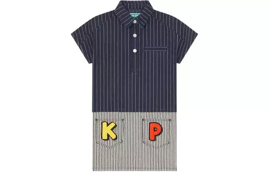 Платье детское Kenzo, темно-синий / серый