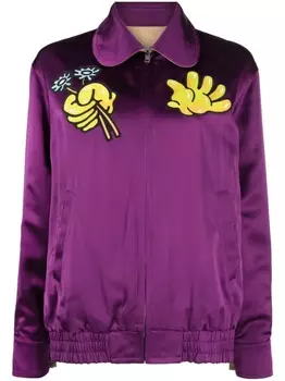 Kenzo двусторонняя куртка Boke Boy, нейтральный цвет