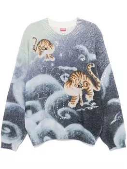 Kenzo джемпер Cloud Tiger, синий