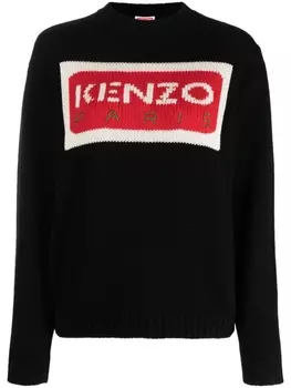 Kenzo джемпер Paris с логотипом, черный