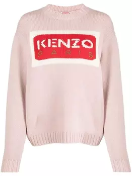 Kenzo джемпер Paris с логотипом, розовый