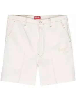 Kenzo джинсовые шорты Kenzo Creations, белый