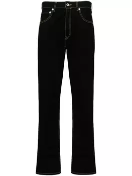 Kenzo джинсы Drawn Varsity прямого кроя, черный