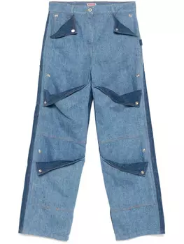 Kenzo джинсы с карманами, синий