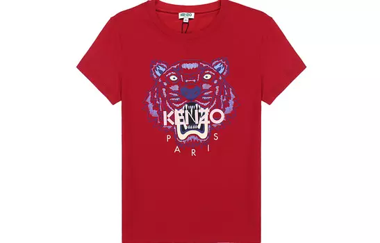 KENZO Футболка Classic Tiger красная