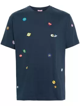 Kenzo футболка Fruit Stickers, синий