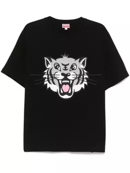 Kenzo футболка Happy Tiger, черный