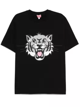 Kenzo футболка Happy Tiger, черный