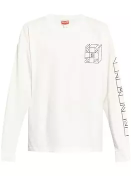 Kenzo футболка Кубе, белый