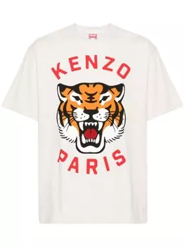 Kenzo футболка Lucky Tiger, серый