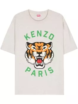 Kenzo футболка Lucky Tiger, серый