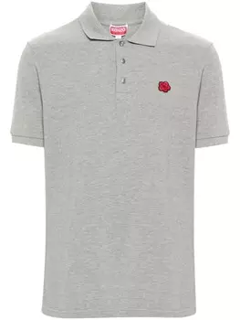 Kenzo футболка-поло из хлопка Boke Flower, серый