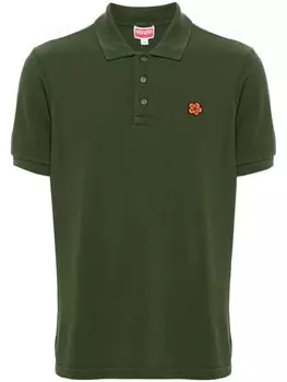Kenzo футболка-поло из хлопка Boke Flower, зеленый