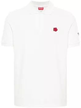 Kenzo футболка-поло из хлопка Boke Flower, белый