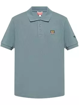 Kenzo футболка-поло из хлопка Lucky Tiger, синий