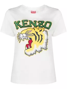 Kenzo футболка с графичным принтом, белый