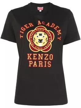 Kenzo футболка с графичным принтом, черный