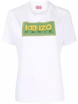 Kenzo футболка с логотипом, белый