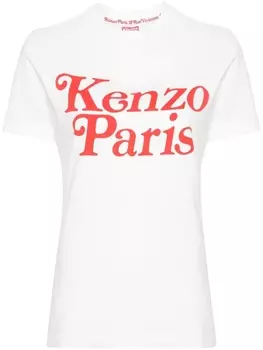 Kenzo футболка с логотипом, белый