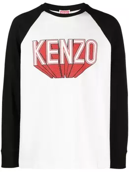 Kenzo футболка с логотипом, белый