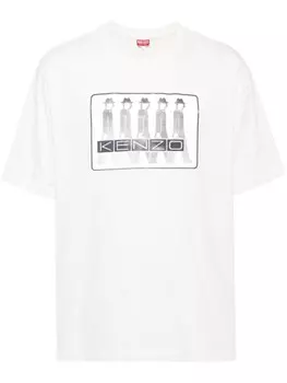 Kenzo футболка с логотипом, белый