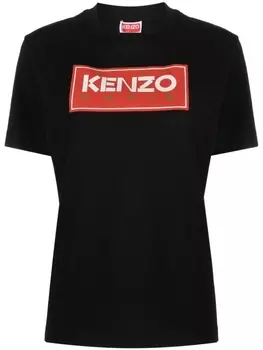 Kenzo футболка с логотипом, черный