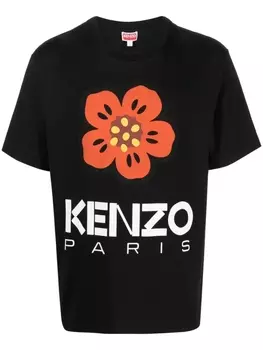 Kenzo футболка с логотипом, черный