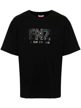 Kenzo футболка с логотипом, черный