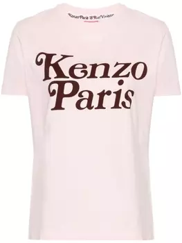 Kenzo футболка с логотипом из коллаборации с Verdy, розовый
