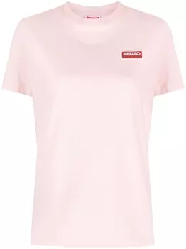 Kenzo футболка с логотипом, розовый