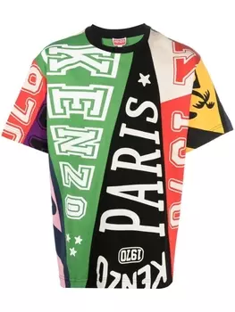 Kenzo футболка с логотипом, зеленый