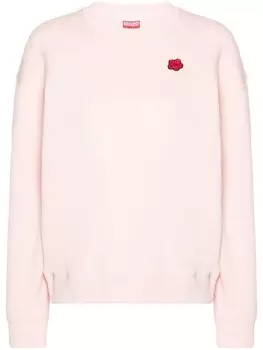 Kenzo футболка с нашивкой Boke Flower, розовый