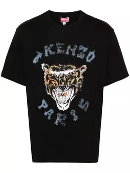 Kenzo футболка с принтом Tiger, черный