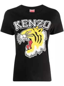 Kenzo футболка Tiger Varsity, черный