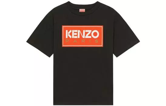 Футболка Kenzo с логотипом, черный / красный