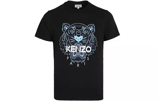 Футболка Kenzo с принтом головы тигра, черный