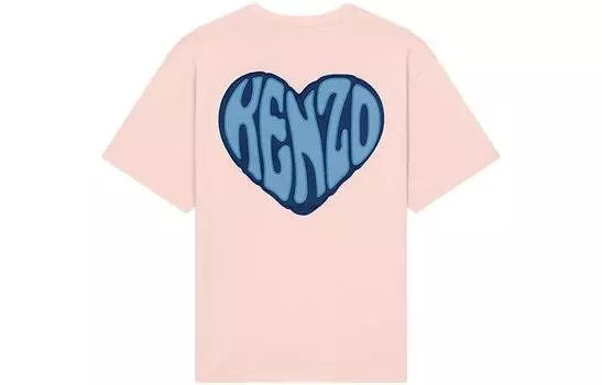 KENZO Футболка унисекс светло-розовые