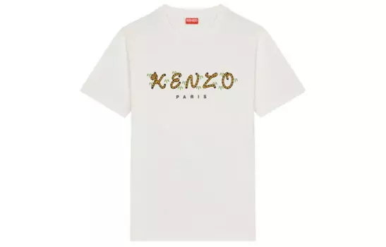 KENZO Футболка X Nigo Tiger Tail Relaxed White