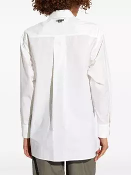 Kenzo хлопковая рубашка Boke Flower, белый