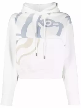 Kenzo худи с графичным принтом, белый