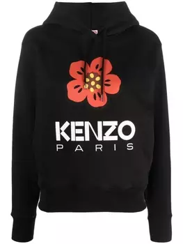 Kenzo худи с логотипом, черный