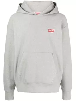Kenzo худи с логотипом, серый