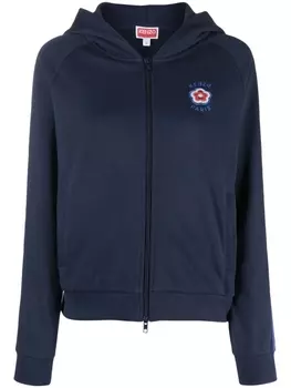 Kenzo худи с вышивкой Boke Flower, синий