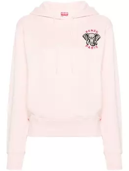 Kenzo худи с вышивкой, розовый