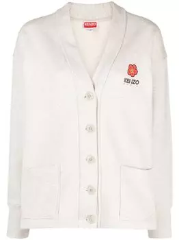 Kenzo кардиган Boke Flower, нейтральный цвет